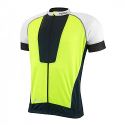 Tricou Ciclism Force Air Negru/Alb/Fluo