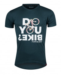 Tricou ciclism Force Bike albastru