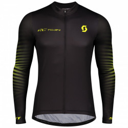 Tricou ciclism maneca lunga SCOTT RC Team 10 Negru-Galben