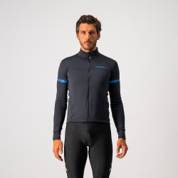 Tricou cu maneca lunga Castelli Fondo 2 FZ Negru/Albastru