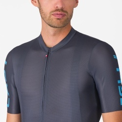 Tricou cu maneca scurta Castelli Entrata Apex, pentru barbati, albastru neon/albastru inchis XXL - Img 3