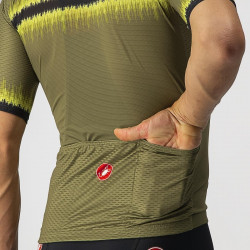 Tricou cu maneca scurta Castelli Grimpeur Kaki - Img 3