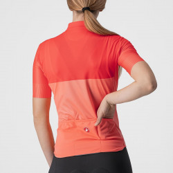 Tricou cu maneca scurta Castelli Velocissima de dama Corai/Roz - Img 4