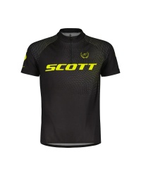 Tricou de bicicleta pentru copii Scott JR RC PRO Negru galben