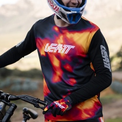 Tricou Leatt MTB Gravity 8.0 Heatmap Red L - Img 3