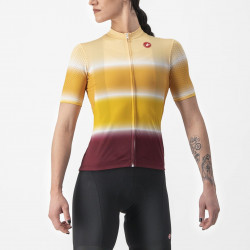 Tricou maneca scurta CASTELLI Dolce Galben Visiniu Dama