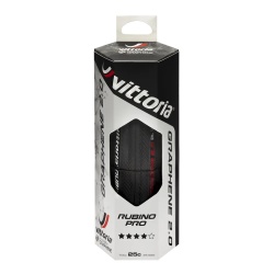 Anvelopa VITTORIA Rubino Pro 700 X 25C 25-622 Tubeless TLR Nylon 150TPI Negru 305g