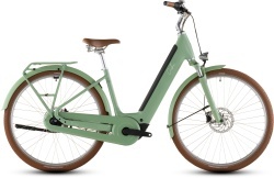 BICICLETA ELECTRICA CUBE ARUBA HYBRID 600 EASY ENTRY CACTUS BROWN