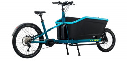 Bicicleta Electrica CUBE Cargo Sport Hybrid 500 Blue'n'Lime