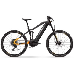 Bicicleta electrica MTB Full suspension HAIBIKE AllTrail 6 29 i630Wh 12-G SX Matte Glossy Black Mango