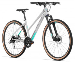 Bicicleta Rock Machine Crossride 300 Lady 29 Gri/Verde Deschis - Img 3