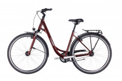 Bicicleta Trekking-Oras CUBE TOWN EASY ENTRY Red Grey