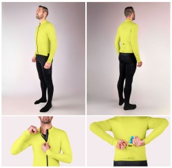 Bluza Force Endless cu maneca lunga fluo XXL - Img 3