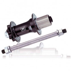 Butuc spate Novatec 150mm, Bolt-on, Negru