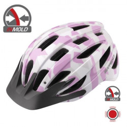 Casca Ciclism EXTEND COURAGE "Led", S/M (51-55cm), Camouflage Roz - Img 4