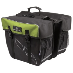 Geanta Portbagaj 2 Piese M-WAVE "AMSTERDAM DOUBLE" Negru/Verde - Img 3