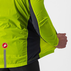 Jacheta de vant Castelli Squadra Stretch Galben Fluo - Img 3
