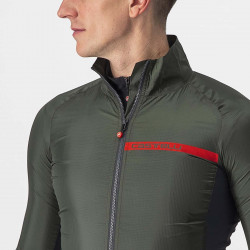 Jacheta de vant Castelli Squadra Stretch Kaki - Img 3