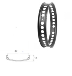 Janta Aluminiu SXT FatBike 20"-36H Negru - Img 3