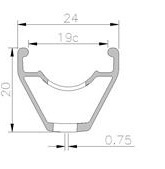 Janta MACH1 3.9 SL DISC 29(622 x 19C) - 32H Negru Anodizat Capsata - Img 4