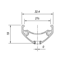 Janta MACH1 CROSS-R 27 29(622 x 27C) - 32H Negru Capsata - Img 6