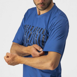 Jersey cu maneca lunga Castelli Trail Tech LS Tee Albastru/Negru