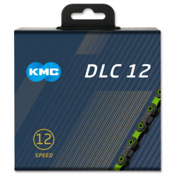 Lant KMC DLC 12 Negru/Verde 12 Viteze 126 Zale - Img 2