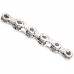 Lant KMC E9 Silver 9 viteze 122 zale E-Bike Argintiu