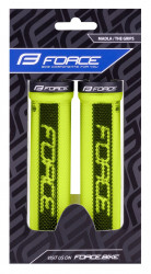 Mansoane Force Logo din cauciuc cu locking, fluo/negru - Img 2