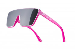 Ochelari Force Scope, lentila neagra oglinda, roz/alb