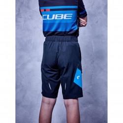 Pantaloni CUBE Junior Shorts Black Blue White - Img 4