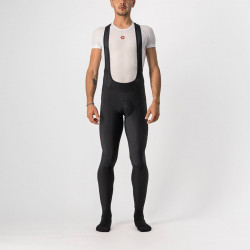 Pantaloni lungi cu bretele Castelli Velocissimo 5 Negru/Rosu Reflex