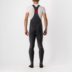 Pantaloni lungi cu bretele Castelli Velocissimo 5 Negru/Rosu Reflex - Img 2