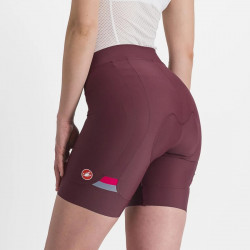 Pantaloni scurti CASTELLI Prima Visiniu-Rosu Dama