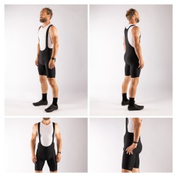Pantaloni scurti cu bazon si bretele Force Action Negru XXL - Img 3