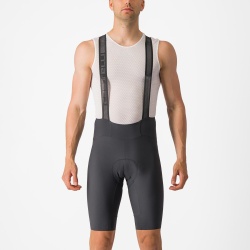 Pantaloni scurti cu bretele Castelli Espresso, Gri Inchis, L