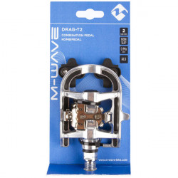 Pedale Aluminiu Duble M-WAVE DRAG-T2