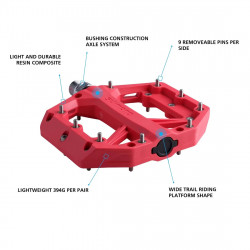 Pedale cu platforma SHIMANO PD-GR400 Rosu