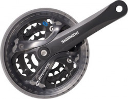 Pedalier Shimano FCM371 44/32/22T negru 175 mm cu CG