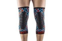 Protectii genunchi Seryt Arlecchino Light-blue Red S