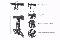 Scaun pentru copii Bikesport cu prindere pe cadru - Img 3