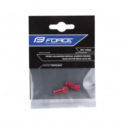 Set capace Force pentru valve tubeless presta, Rosii - Img 2
