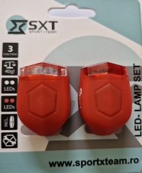 Set Flash cu Baterii SXT (silicone) Rosu