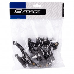 Set frane v-brake fata+spate Force Aluminiu, Negre, OEM - Img 2