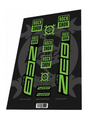 Set stickere adezive furca ROCKSHOX Zeb Select 2022 Toxic Green