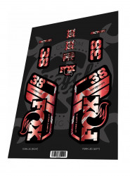 Stickere adezive furca FOX Performance 38 2022 Cyber Red