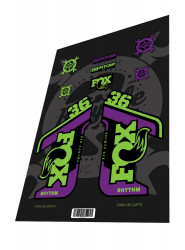 Stickere adezive furca Fox Performance Rhythm 36 2021 Purple Green