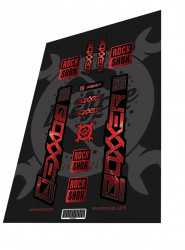Stickere adezive furca ROCKSHOX Boxxer Ultimate Lightning Red 2022
