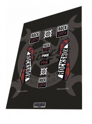 Stickere adezive furca ROCKSHOX Pike Camo Pixel 2016