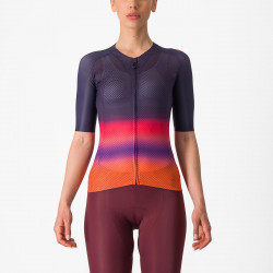 Tricou cu maneca scurta Castelli Climbers 4.0 W, de dama, Bleumarin/Magenta/Portocaliu, M